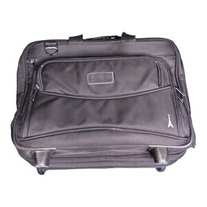 Travelpro Black 16" Carry On Rolling Business Computer Laptop Bag Briefcase